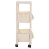 Compact Rolling Storage Organizer Large Capacity Mobile Utility Cart Movable Storage Book Shelves V1294-YM0901-3116230009713