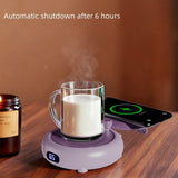 Coffee Mug Warmer for Desk, 3 Heating Setting 2-in-1 Rechargeable Mug Warmer Phone Chargers Timing V1370-AZ4-13289