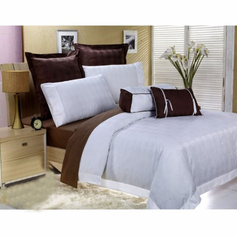 400 TC 7 Pce Sanctuary Bed Set King V442-END-QUILTCS-SANCTUARY7PCE-WHITE-KI