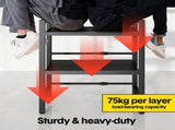 3-Tier Microwave Stand Oven Rack Height Adjustable and Extendable Stainless Steel Kitchen Storage V985-MICROWAVESHELF
