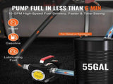 Fuel Transfer Pump, 12V DC 10 GPM 1/4 HP, Portable Electric Diesel Transfer Pump with Automatic V952-CYBMG10GPM147B515V9