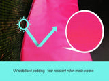Kahuna Trampoline 14 ft Round Outdoor - Pink TRA-KAH-14-PK