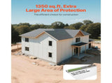 House Wrap, 2.74 x 45.7 mm, 0.13 mm Thick Vapor Barrier, Heavy Duty Plastic Sheeting for V952-FSTQM9FT150FSRA05001V0