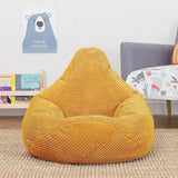 Jumbo Cord Beanbag Chair Cover Unfilled Large Bean Bag - Mustard V63-842981