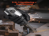 Air Hammer, 4500BPM Pneumatic Hammer with Rust Removal Air Needle Scaler & 4PCS Chisels Round Shank, V952-QDCCZSCXQQSWC0EUI002V0