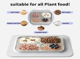 Slow Feeder Licking Mat for Pets with Stainless Steel Tray, Anti-Slip Silicone Base, and Spatula V1341-ZY-VJLJXKVR-SILVER
