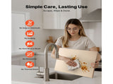 Pizza Stone, 508 x 355 mm Rectangular Cordierite Pizza Stone, Extra Large Baking-Stone with PP V952-PSSJQSJX2014UO3YE001V0