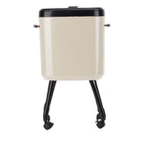 Tall Trash Can with Wheel Legs 15L Large Capacity Narrow Garbage Can for Kitchen Bathroom Living V1294-YM0901-3117250150413