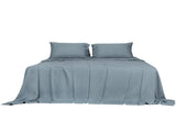 Dreamz 4pcs King Size 100% Bamboo Bed Sheet Set in Grey Colour BED1016-K-GY