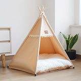 Linen Pet Teepee Bed V728-LP601099701884098