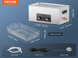 30L Ultrasonic Cleaner with Heater Timer & Basket, Professional Digital Sonic Cavitation Machine, V952-XNKZCSBQXJ3076CG5V3