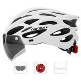Road Bike Helmet Mountain Bike Helmet Cycling Helmet With Visor Bicycle Helmet - Black - Size V1106-140-330002-BLK-M55-59CM