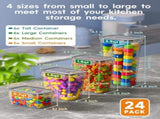 Airtight Food Storage Containers with Lids, 16 PCS Kitchen and Pantry Organization Canisters, V1079-FOODCONTAIN16