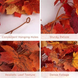 2M Artificial Fall Maple Leaf Garland V728-1005007243935153-I
