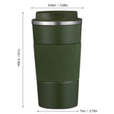 Insulated Mug Creative Handheld Car Mug Travel Coffee Cups Insulated Mug Thermal Tumbler to Go with V1192-AZ-W-30995