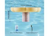 Solar Pool Ionizer, Petal Copper Pool Ionizer Up to 170343 L, Floating Automatic Water Cleaner and V952-TYNYCLZFSQDHQ59ZZ001V0