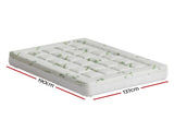 Giselle Bedding Pillowtop Mattress Topper 7.5cm Thick Bamboo Pad for Back Pain Relief Washable TOPPER-BAM75-D