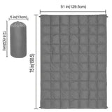 Down Camping Blanket Camping Hiking Puffy down Blanket Packable Lightweight GRAY V201-W13050225