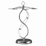 2X Iron Countertop Wine Glass Holder with Scrollwork Design, Freestanding Tabletop Stemware Storage V1366-AZ2-W-15726