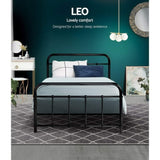 Artiss Bed Frame Metal Frames LEO - Single MBED-C-LEO-S-BK