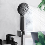 Matte Black Handheld Showerhead with Showerhead Holder Bracket Hose Bathroom Tools V1294-YM0901-3112200077311