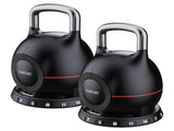 Powertrain 2x 20kg Adjustable Kettlebell One Hand Adjustment Weight Set AKB-XDB-20-2