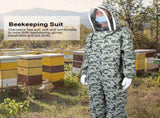 Double Zippers One Piece Bee Suit Beekeeping Protective Clothes with for Beekeeper V1294-YM0901-3111200086812