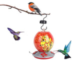 Hummingbirds Water Feeder Colorful Painting Glass Bird Feeding Tool for Garden CourtyardQ1 V1294-YM0901-3111200116911