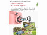 Purple ABS-681 Portable Kids Mini Digital Polaroid with 32GB Card, 3 Rolls Printing Paper & 6 Color V888-ELOSUNG39860