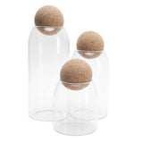 3Set Round Sealed Cans Transparent Storage Box Tea Set Storage Container for Kitchen Home V1294-YM0901-3118210083511