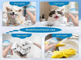 Electric Foaming Shampoo Dispenser for Dogs and Cats, Automatic Pet Bath Brush for Deep Cleaning, V1237-ZY-917-025