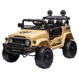 Kahuna Authorised Toyota FJ Cruiser Kids Electric Ride On Car - Khaki CAR-TYT-FJC-KH