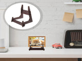 Elegant Coffee Wood Stand for Photos Plates Rustic Design Home V1369-AZ3-W-20854