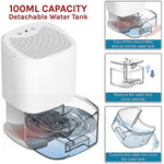 1000ML Mini Dehumidifier Portable Air Dryer Office Moisture Absorber Machine V63-840051