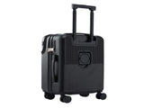Wanderlite 20" Luggage Suitcase Front Pocket Travel Carry On TSA Black LUG-ABS-TOP-20-BK