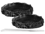 1 Tong Reptile Feeding Tongs Black Resin Safe for Reptiles V1369-AZ3-W-13292