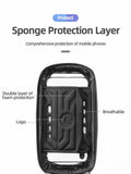 ROCKBROS Hard Shell Bike Top Tube Bag - Waterproof Cycling Frame Pouch with TPU Touchscreen Phone V888-ELOSUNG41862