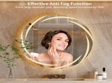 Round LED Anti-Fog Backlit Bathroom Mirror V767-XMR-Y18-938-AU