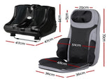 Livemor Massage Cushion Heating Massage Seats With Calf Foot Massager MASSAGE-LF03-BARON-BK