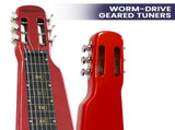 Karrera 6-String Steel Lap Guitar - Metallic Red ELE-LAP-6S-RD