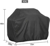 Heavy Duty Waterproof 210D Gas Grill Cover with Drawstring and UV Protection for Outdoor BBQ Grills, V1189-LC-HW-00451