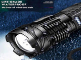 2pcs Tactical A70 LED Flashlight Economical Upgrade Rechargeable Outdoor Torch V1263-JX-4288