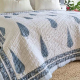 Kolka Pine Tree Reversible Quilt - Grey V563-0033