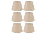 6PCS Linen Fabric Lamp Shade Cover Cylindrical Lampshade with Iron Support for Household Light V1294-YM0715-3119220085111