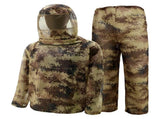 Desert Digital Camouflage Mosquito Repellent Suit Ultra-Fine Mesh Hooded Ghillie Suit for Outdoor V888-ELOSUNG43198