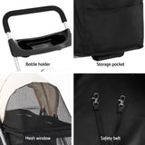 i.Pet Pet Stroller Pram Dog Cat Carrier Cage Large Travel Pushchair Foldable 4 Wheels PET-STROLLER-92-BW