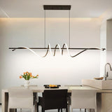 BAMDECOR A202 Modern LED Linear Pendant Lights with Dimmable LED 1.8 Meters V255-BAM-A202-1.8-BLK