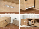 Artiss 180cm TV Unit Entertainment Unit Storage Drawer Cabinet Pine FUR-S-CT09-TV180-WD-AB