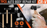 7 Piece Car Dent Auto Body Panel Repair Tool Kit Wooden Handles Beating Hammers V465-86083