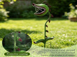 Metal Carnivorous Plant Garden Stake with Enduring Rustproof Metal, Suitable for Yard Decor, for V1369-AZ3-W-12286